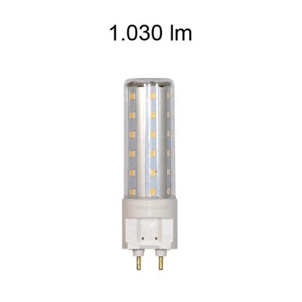 lampadina led hqi tubular g12 10w luce naturale 840 beneito faure