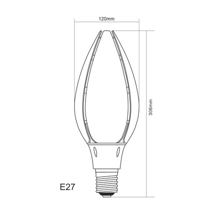 lampadina led noa e27 85w luce fredda 850 beneito faure