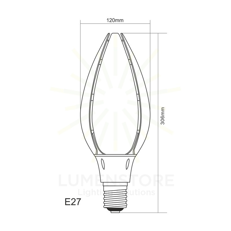 lampadina led noa e27 85w luce fredda 850 beneito faure