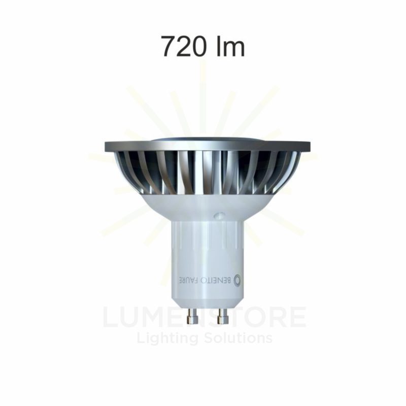 lampadina led s-line r-63 gu10 8w luce calda 827 beneito faure