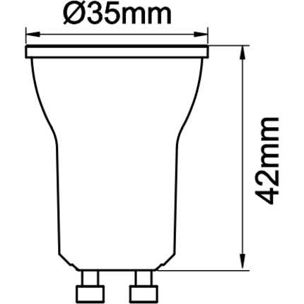 lampadina led tutto gu10 4w luce calda 827 beneito faure