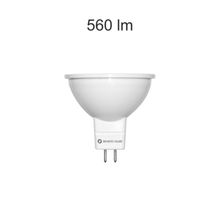 lampadina led uniform-line gu5.3 6w luce calda 830 beneito faure