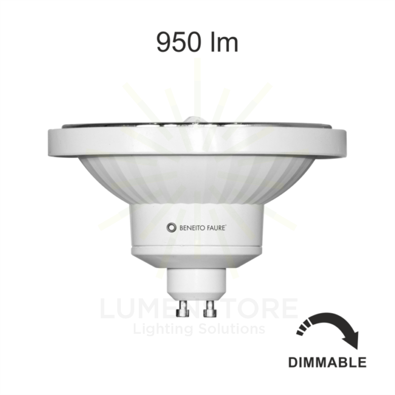 lampadina led lynk ar111 gu10 13w luce calda 830 beneito faure dimmerabile