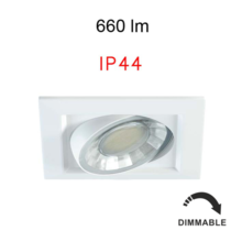 faretto led da incasso 8w 220/240v 3000k bianco ip44 beneito faure 3949