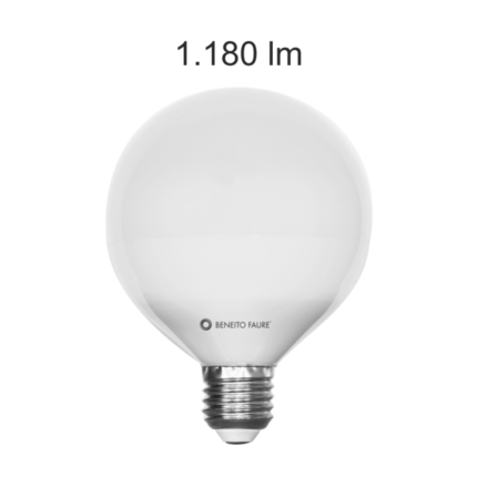 lampadina led globo e27 10w luce naturale 840 beneito faure