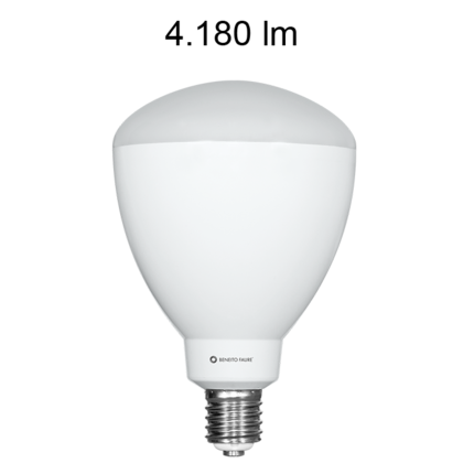 lampadina led cup e40 45w luce calda 830 beneito faure