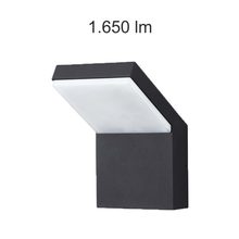 applique led da superficie 18w 100/240v 3000k nero ip65 beneito faure 3892