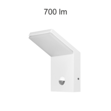 applique da esterno neo sensor 9w luce calda 830 beneito faure bianco ip54 ik08