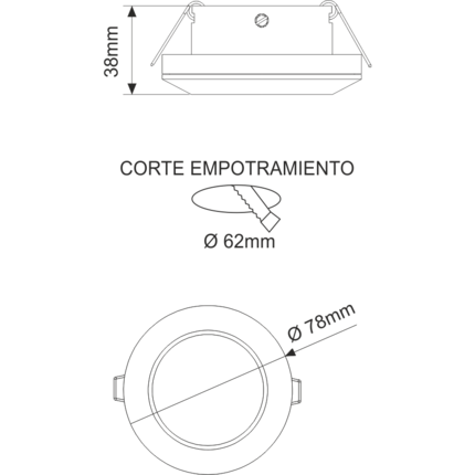 faretto da incasso bathroom gu5.3 beneito faure alluminio ip44