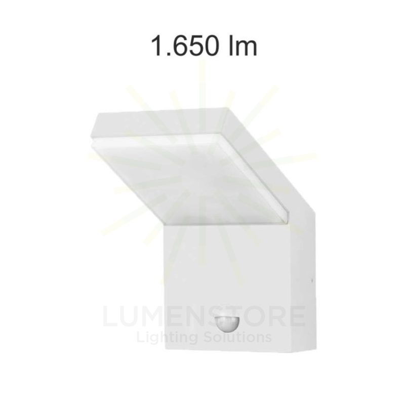 applique led da superficie 18w 100/240v 3000k bianco ip54 beneito faure 3886
