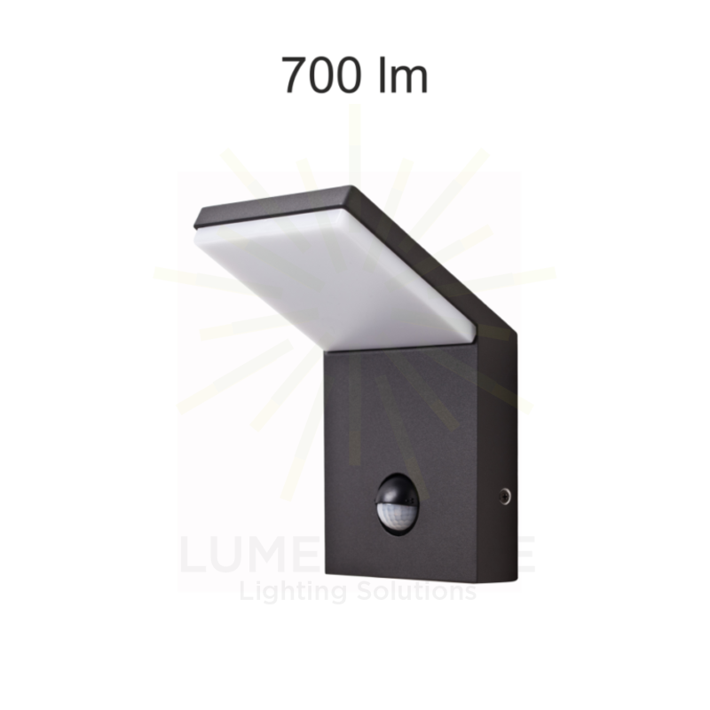applique led da superficie 9w 220/240v 3000k nero ip54 beneito faure 3584