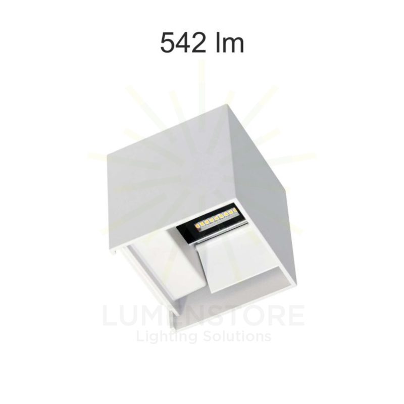 applique da esterno lek 6.8w luce calda 840 beneito faure bianco ip54