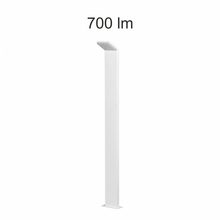 lampione cam 9w luce calda 830 beneito faure bianco 110cm ip54 ik08