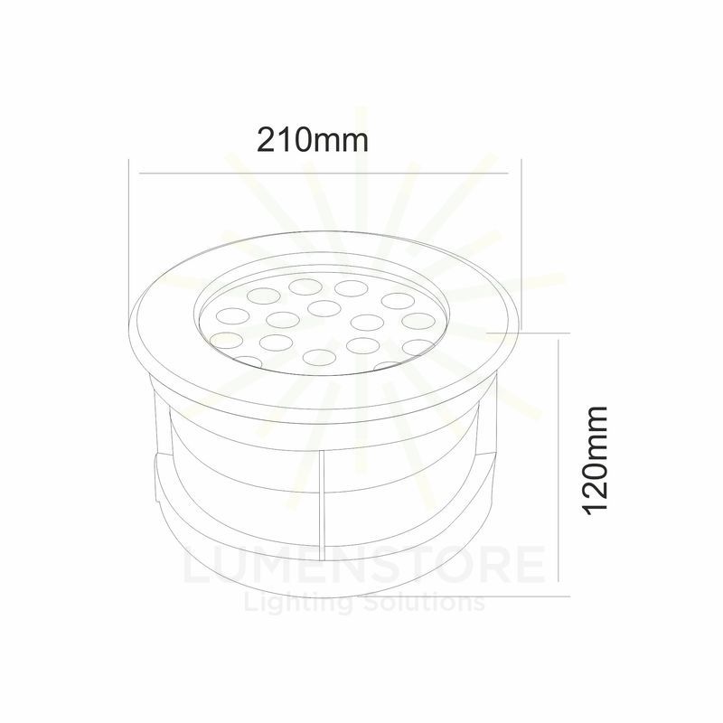 faretto led da incasso 17w 100/277v 3000k grigio ip65 beneito faure 4135