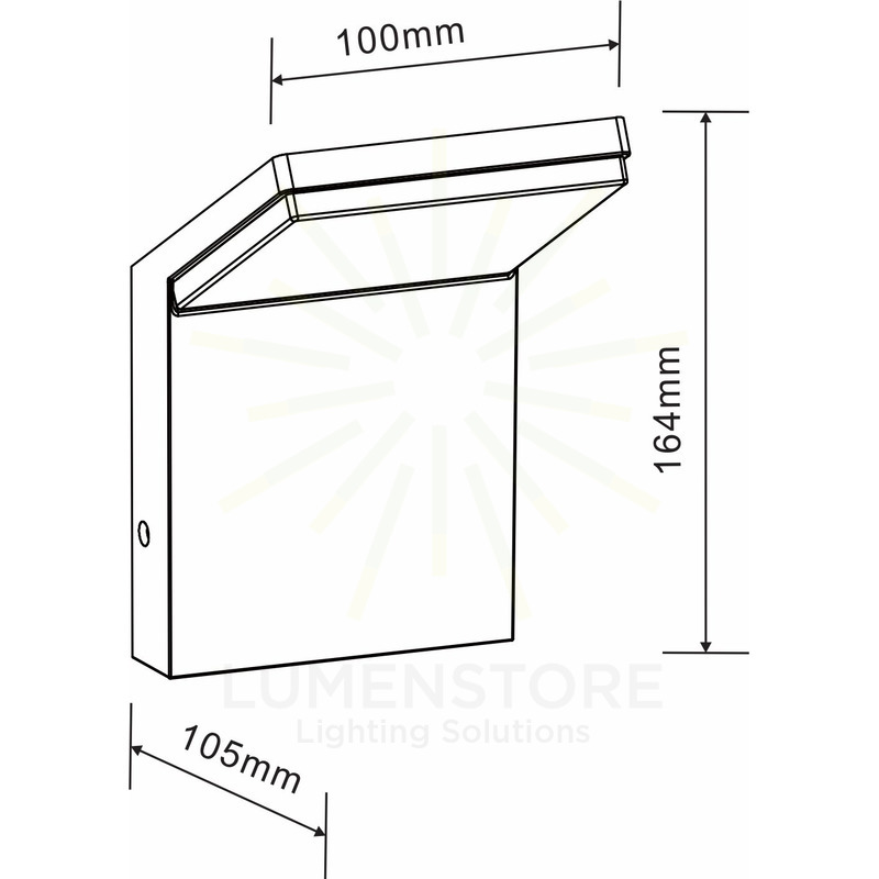 applique led da superificie 9w 220/240v 4000k bianco ip54 beneito faure 3748