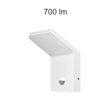 applique da esterno neo sensor 9w luce naturale 840 beneito faure bianco ip54 ik08