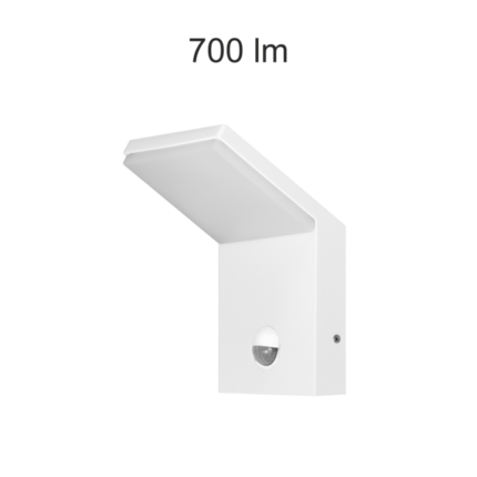 applique da esterno neo sensor 9w luce naturale 840 beneito faure bianco ip54 ik08