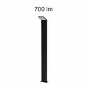 paletto led 9w 220/240v 3000k nero 110cm ip54 beneito faure 3753