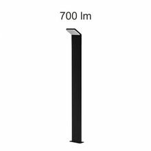 paletto led 9w 220/240v 3000k nero 110cm ip54 beneito faure 3753
