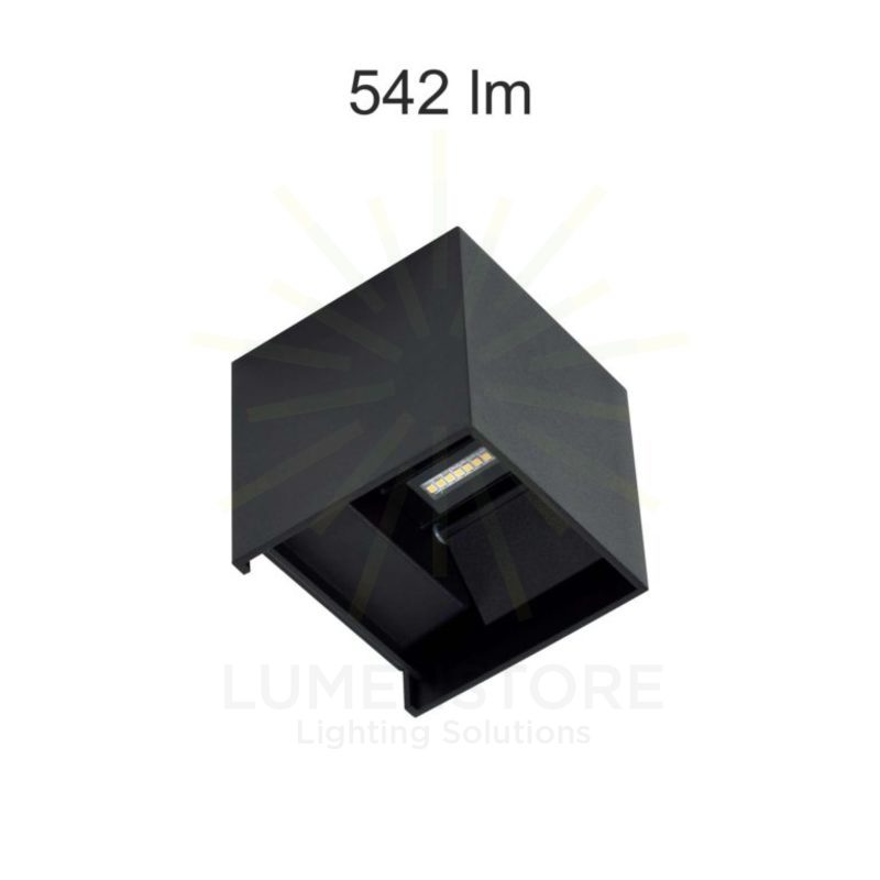 applique da esterno lek 6.8w luce calda 840 beneito faure nero ip54