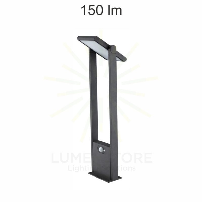 lampada energia solare popa 1.6w luce naturale 840 beneito faure nero 60cm ip54 ik08