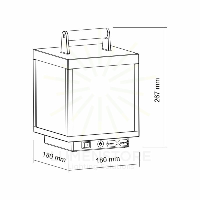 lampada led visor 5w luce calda 830 beneito faure corten ip65 ik05