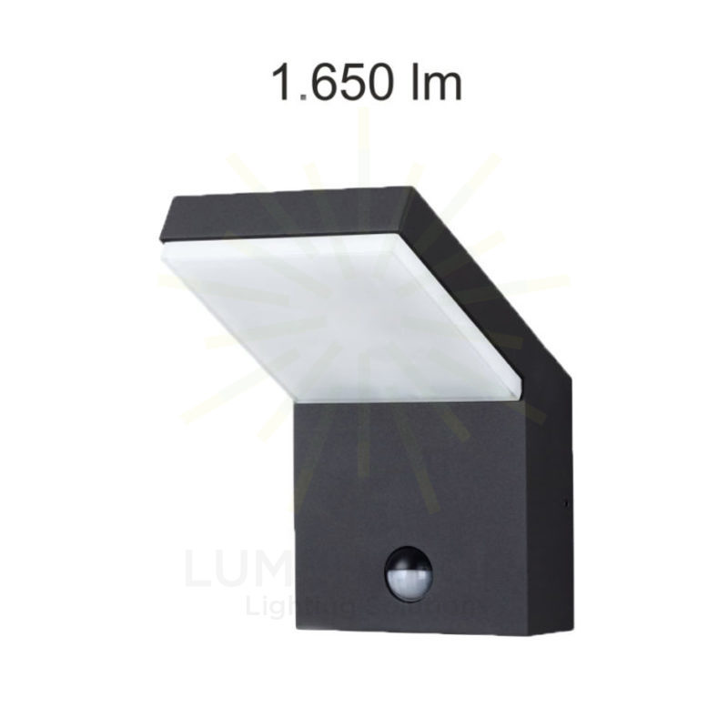applique led da superficie 18w 100/240v 4000k nero ip54 beneito faure 3889
