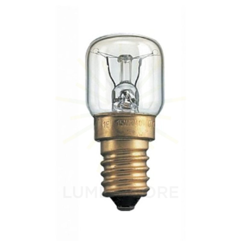 lampadina ad incandescenza 15w e14 300°c