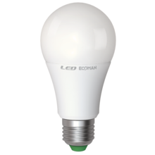 lampadina led sfera e27 11w luce naturale 4000k ecoman vetro ghiaccio