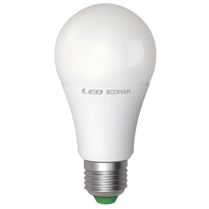 lampadina led sfera e27 11w luce naturale 4000k ecoman vetro ghiaccio