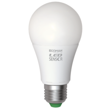 lampadina led goccia e27 10w luce calda 3000k ecoman sensor360