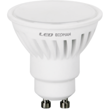 lampadina led dicroica gu10 9w luce naturale 4000k ecoman