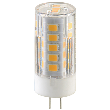 lampadina led 12v lucciola g4 3w luce calda 3000k ecoman vetro trasparente