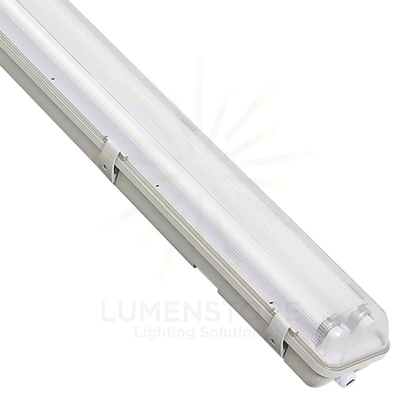 reglette led linea120 ecoman ip65 per tubi led 2xt8 da 120cm