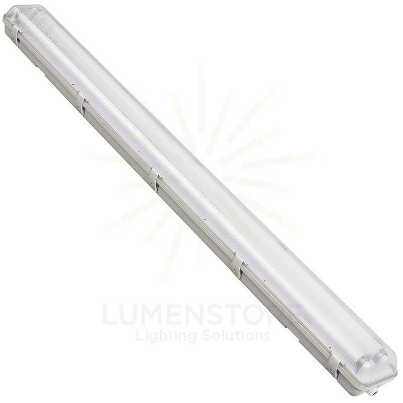 reglette led linea120 ecoman ip65 per tubi led 2xt8 da 120cm