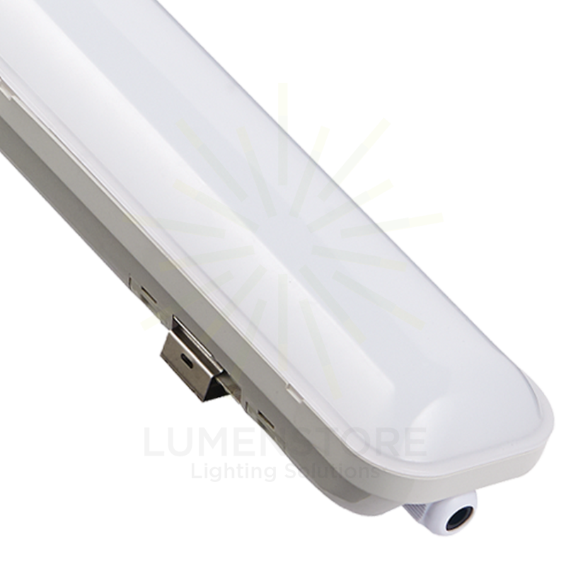 reglette led linea60 18w luce naturale 4000k ecoman ip65 