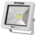 proiettore led proled 10w luce naturale 4000k ecoman bianco ip65 mini slim