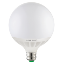 lampadina led globo g120 e27 24w luce naturale 4000k ecoman vetro ghiaccio