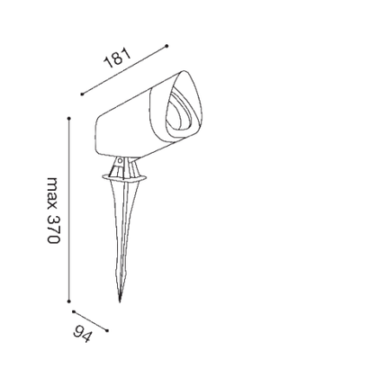 proiettore mercury gu10 gealed antracite ip65