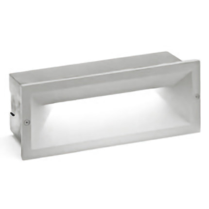 segnapasso ohrm 13w luce naturale 4000k gealed grigio metallizzato ip65