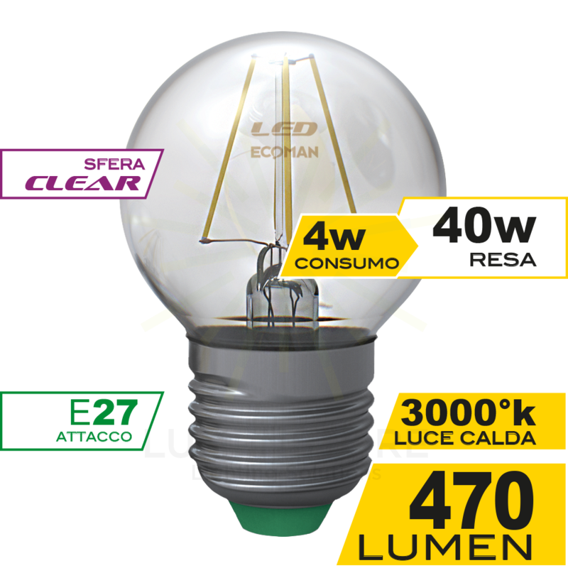Lampada led sospensione doppia emissione 2x40watt luce calda 3000K.