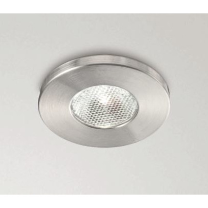 faretto glam 3w luce naturale 4000k gealed tondo ad incasso nichel