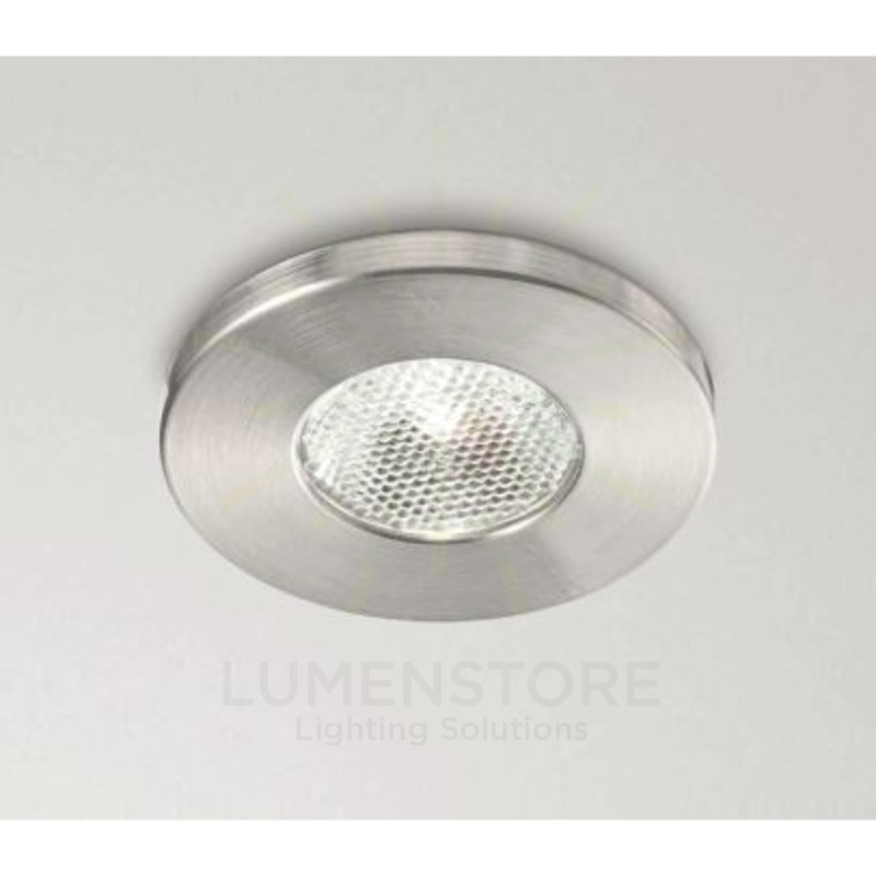 faretto glam 3w luce naturale 4000k gealed tondo ad incasso nichel