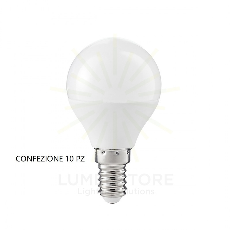 lampadina led gla238c e14 5w luce calda 3000k gealed box 10 pezzi