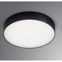 plafoniera cloe35 30w luce calda 3000k gealed grande nero