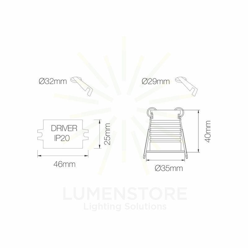 faretto da incasso pulsar c 3.5w luce naturale 4000k beneito faure bianco ip65