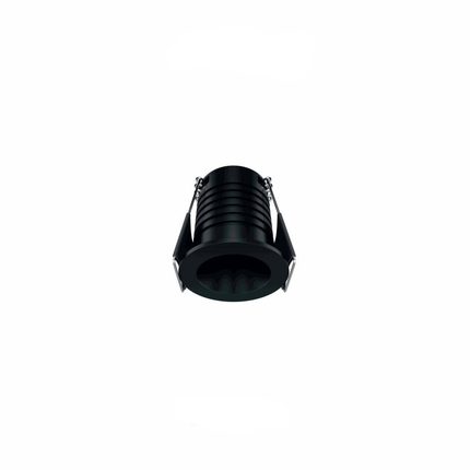 faretto da incasso pulsar r 3.5w luce calda 2700k beneito faure nero ip65