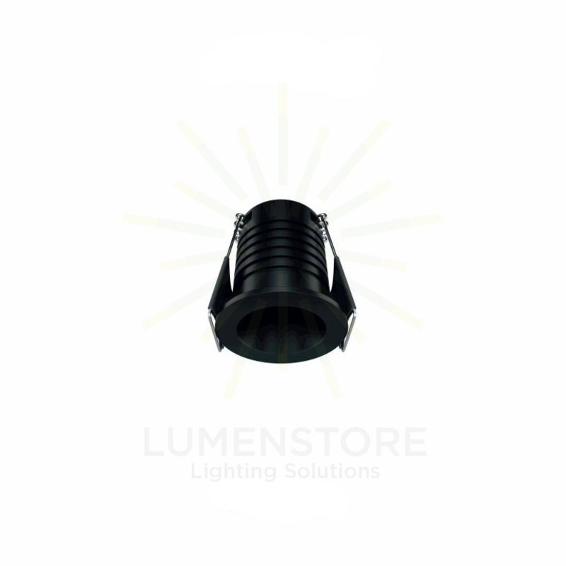 faretto da incasso pulsar r 3.5w luce calda 2700k beneito faure nero ip65