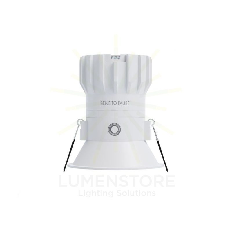 faretto da incasso pulsar 8w luce calda 2700k beneito faure bianco ip65