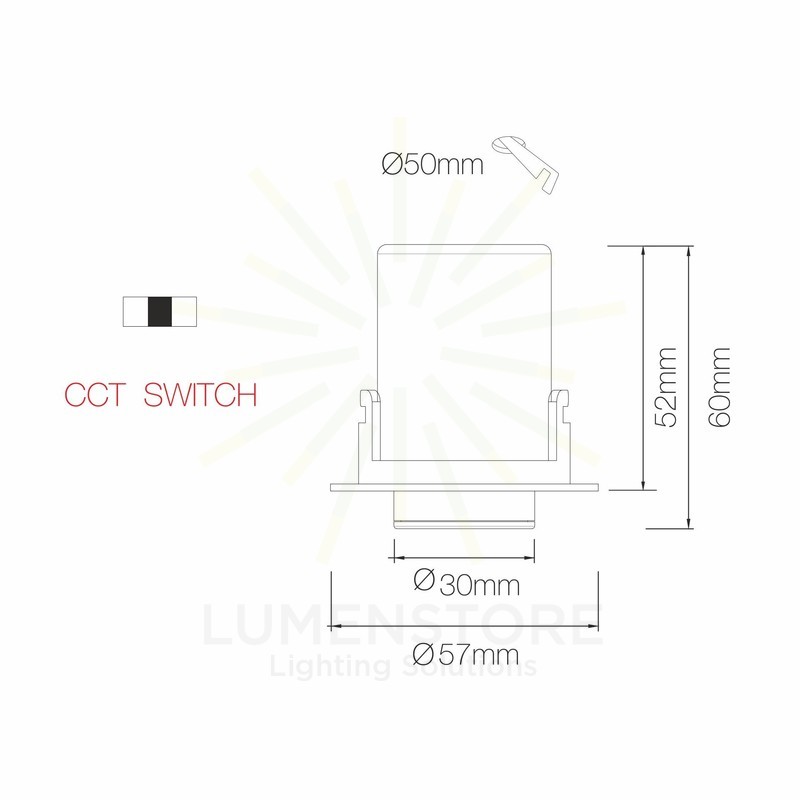 faretto da incasso nano oxo-r 4w 2700k/3000k/4000k beneito faure bianco